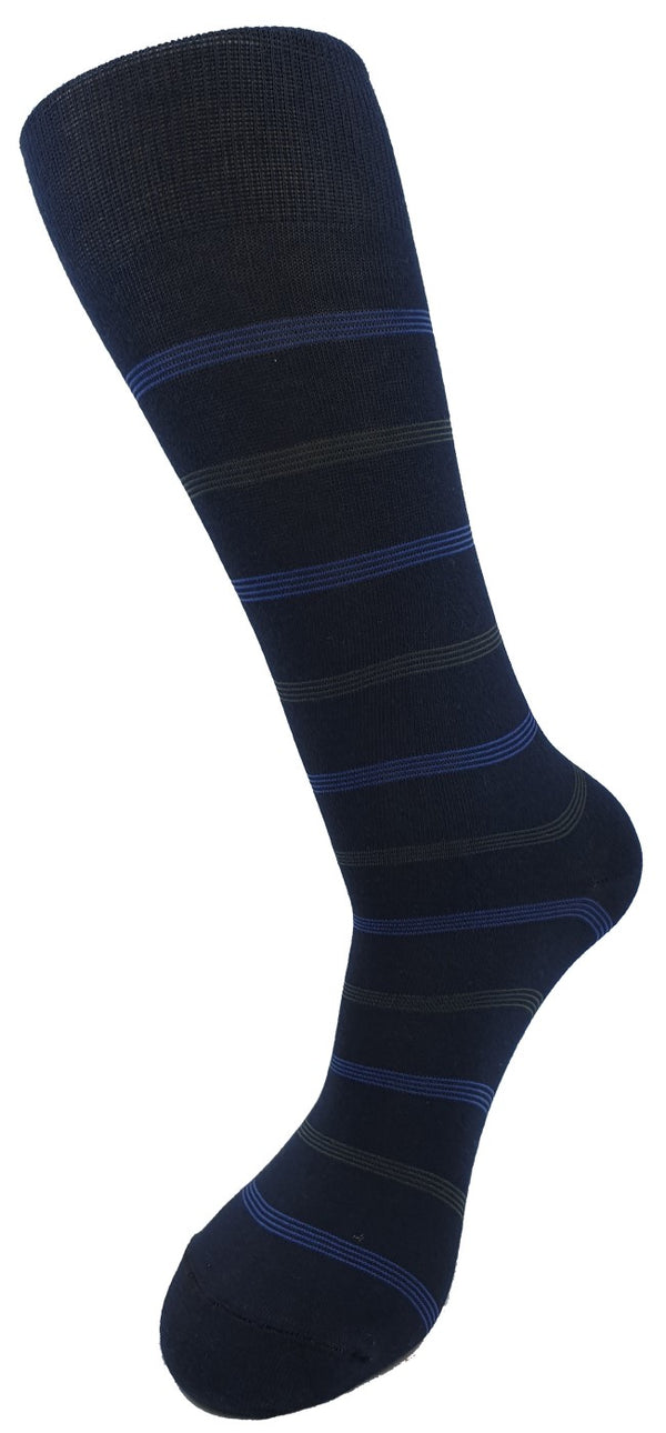 Navy Base Color with Stripes