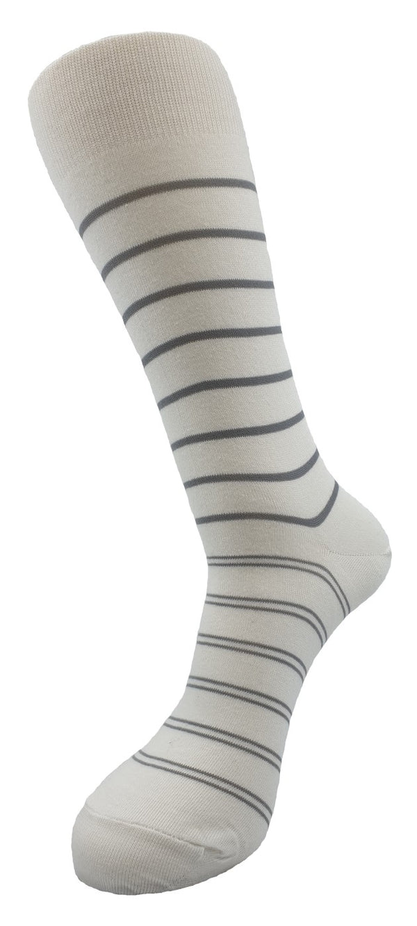 Men Socks Sage Stripes Design