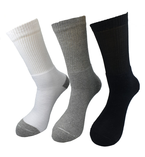 Men Sport Socks Plain, FULL TERRY