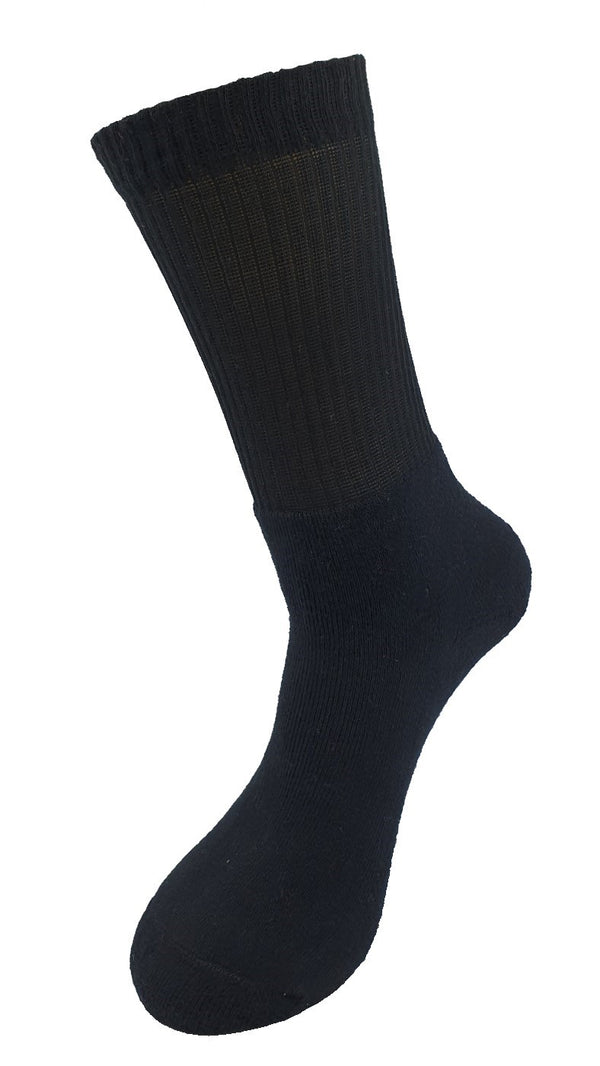 Men Sport Socks Plain, FULL TERRY