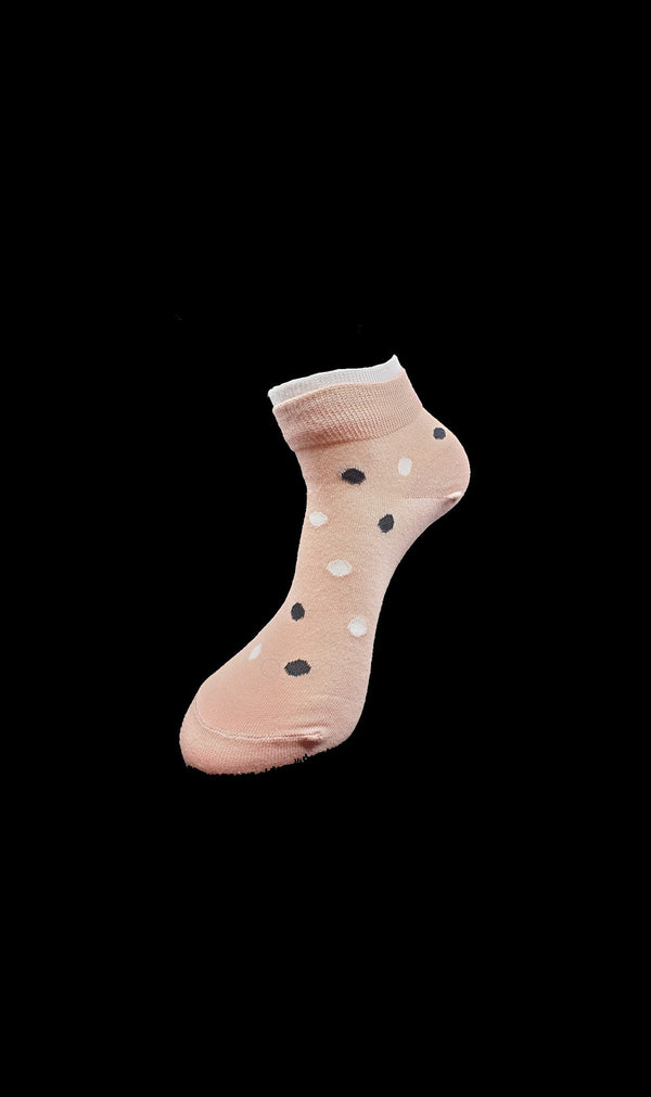 Ladies Crew Dots Socks